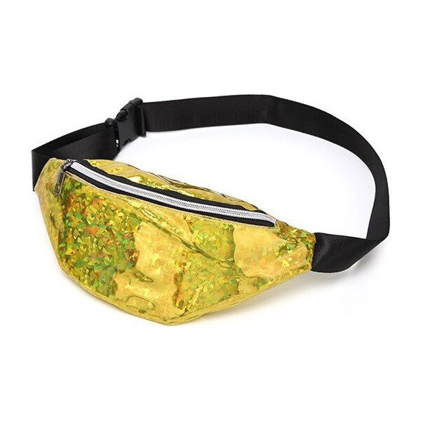 Who cares Holografická geometrická ľadvinka Laser Žltá 65224109