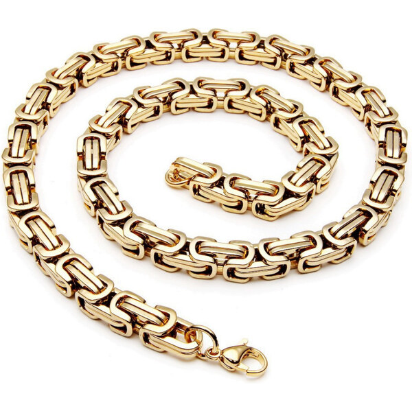 Impress Jewelry Retiazka z chirurgickej ocele Be Hard Gold 8m 65224232