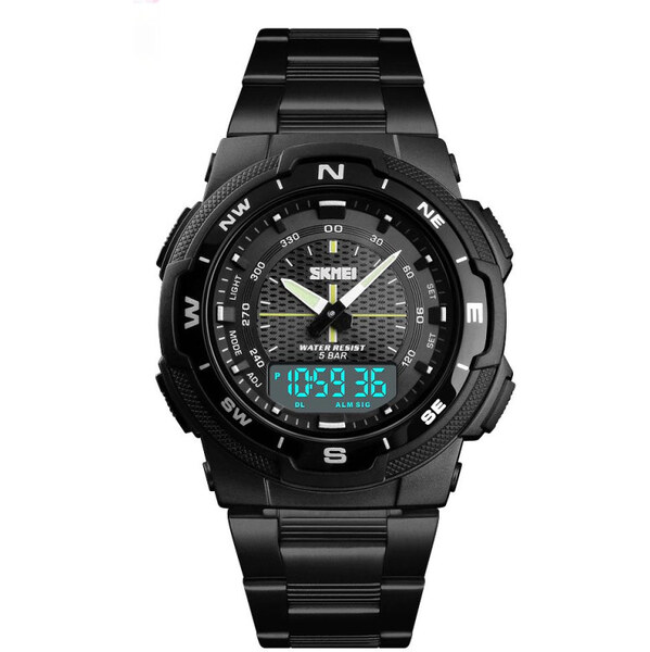 Skmei 1370 pánske duálne hodinky Passager Čierne 65224236