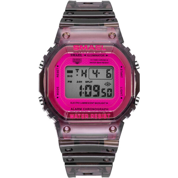 Smael 1905 Dievčenské digitálne hodinky Čierne 65224414