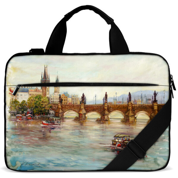 Huado taška cez rameno 15.6 Praha - na Vltave 65224425