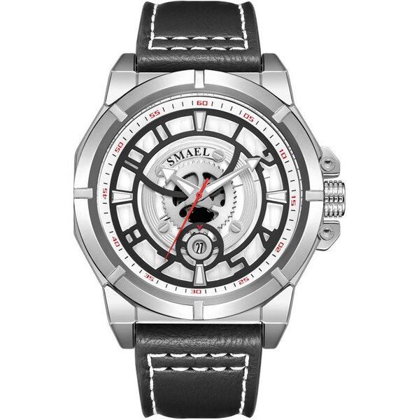 Smael 9163 Pánske analógové hodinky Strieborné 65224450