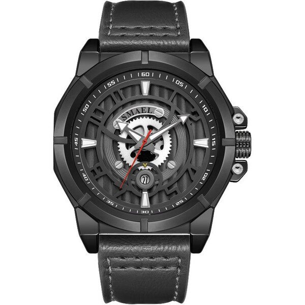Smael 9163 Pánske analógové hodinky Čierne 65224449