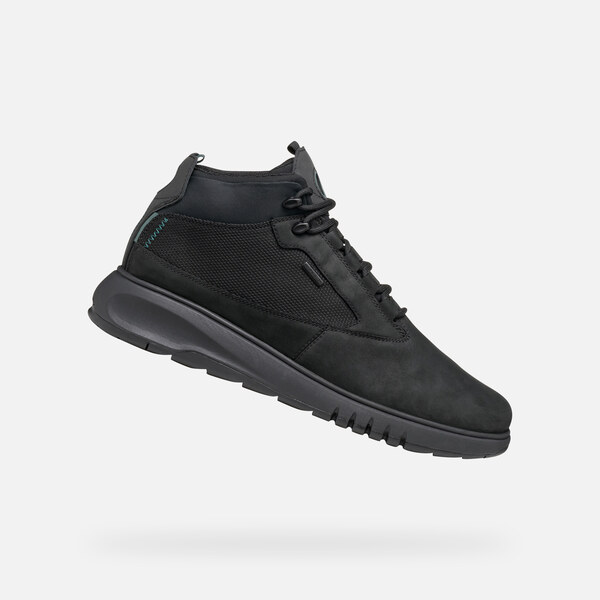 Mens Black Ankle Boots Geox Aerantis 4X4 ABX - Men 65233316