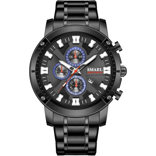 Smael 9153 Pánske analógové hodinky Čierne 65224487