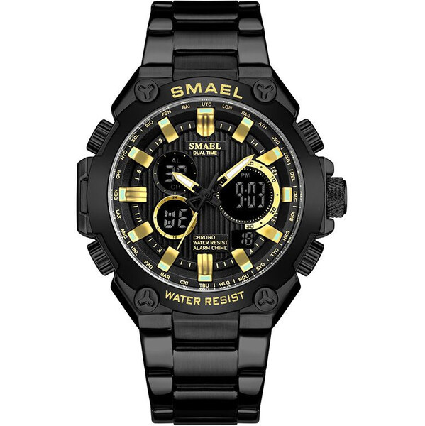 Smael 1363 Pánske duálne hodinky Čierne 65224483
