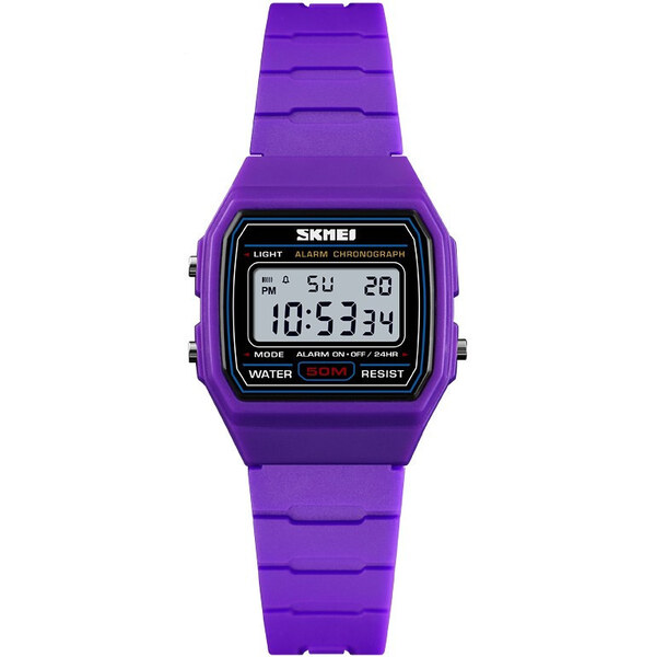 SKMEI 1460 dievčenské digitálne hodinky fialovej 65224498
