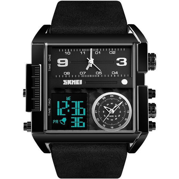SKMEI 1391 duálny hodinky 3 times Black Edition 65224494