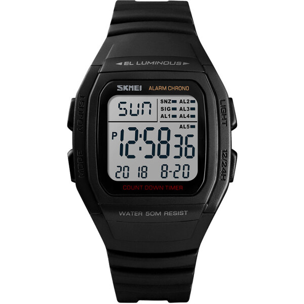 SKMEI 1278 digitálne hodinky Retro Age - Čierne 65224492