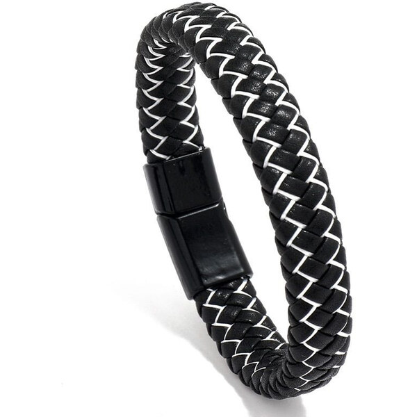 Impress Jewelry Pánsky pletený náramok White Valiant 65224648