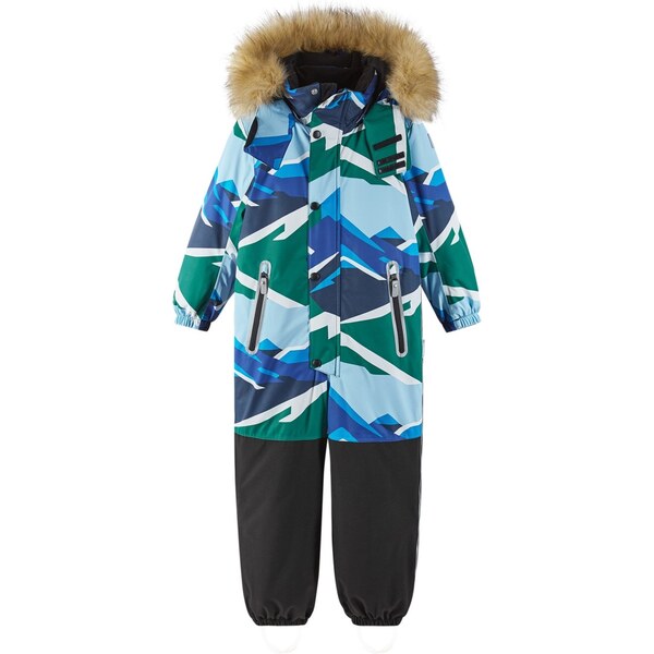 Detská zimná kombinéza Reima Kipina modrá/zelená 65234827