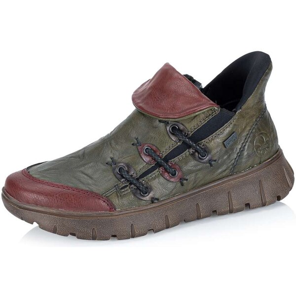 Dámska členková obuv RIEKER N1353-52 zelená W5 65232680