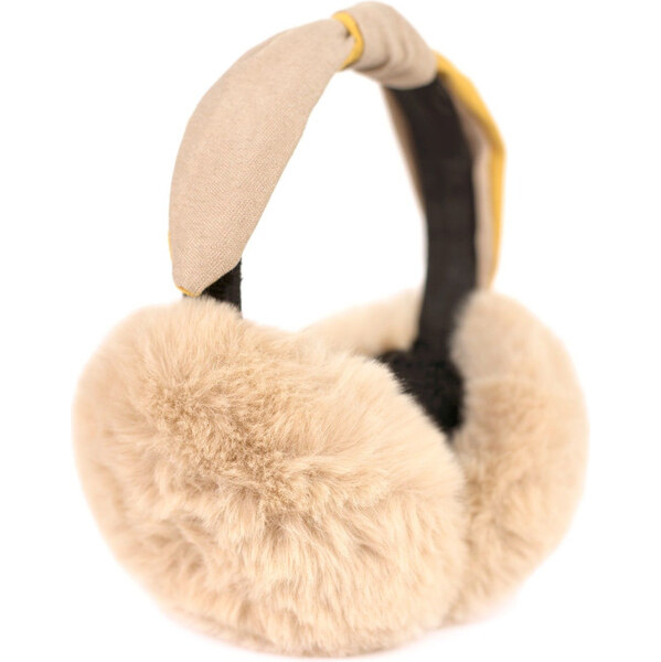 Artofpolo Plyšové klapky na uši Anastasia Béžové 65224806