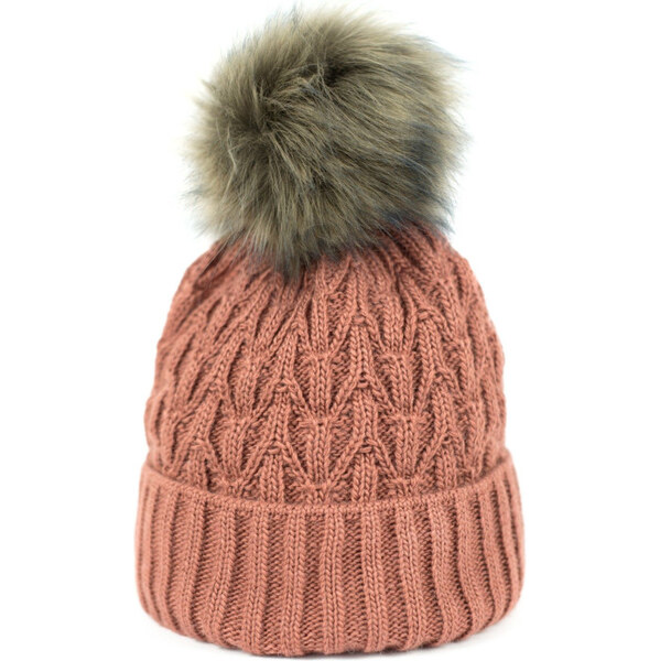 ArtOfPolo dámska zimná čiapka Zimné ráno Ružová 65225062
