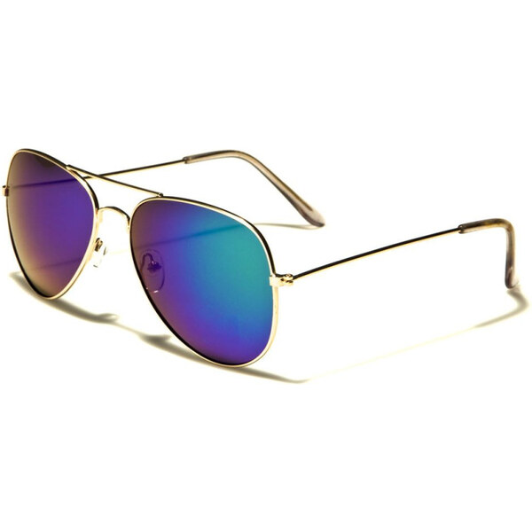 Olympic eyewear AIR FORCE Unisex zlaté Slnečné okuliare Aviator Modro 65225362