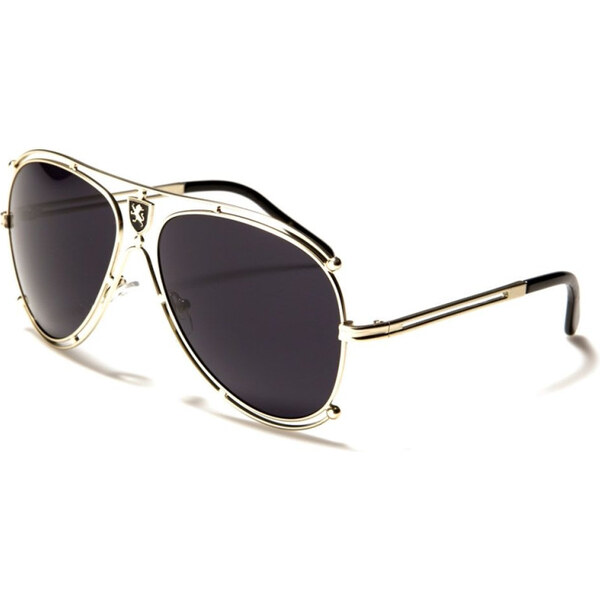 Khan UNISEX Aviator Slnečné okuliare Dymové 65225422