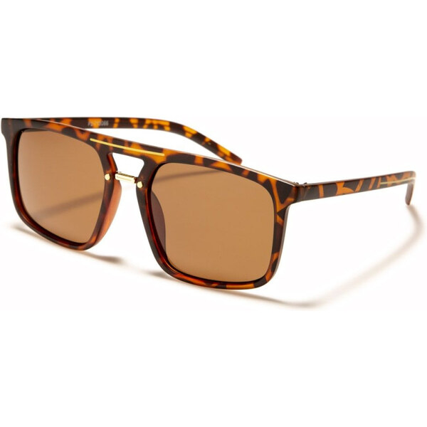 PolarSpex POLARIZED UNISEX OVAL BROW slnečné okuliare Leopard 65225479