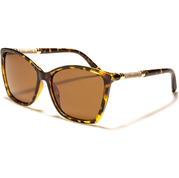 Olympic eyewear POLARIZED VG SQUARED dámske slnečné okuliare Leopard 65225529
