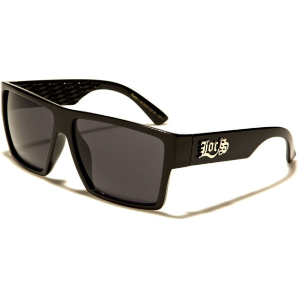 Olympic eyewear Locs Pánske štvorcové slnečné okuliare Čierne 65225554