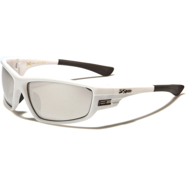 Olympic eyewear X-LOOP WRAP pánske zrkadlové slnečné okuliare Biele 65225584