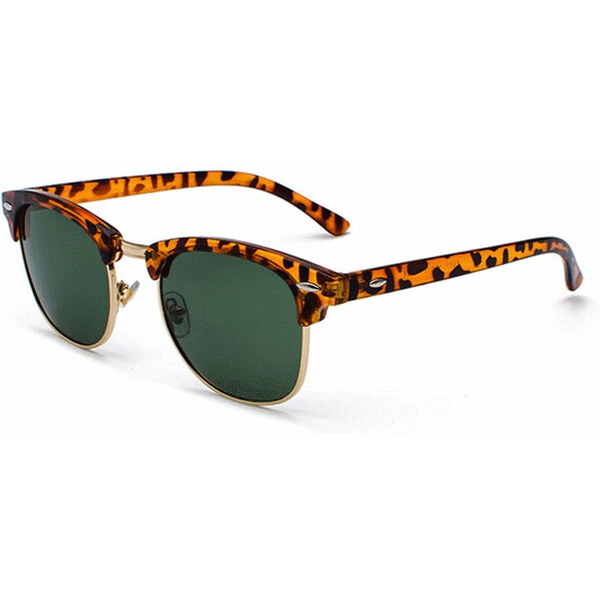 Wayfarer style Slnečné okuliare Old school Gentleman Leopardí Zelené 65225641