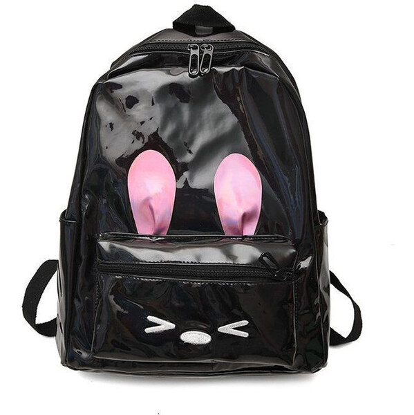 Lifestyle Dievčenský Holografický batôžtek Králiček čierny 65225685