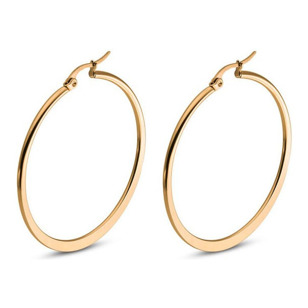Impress Jewelry Oceľové náušnice kruhy 30-70 mm Just You Zlaté 65225753