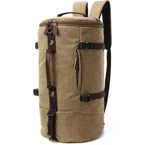 Canvasio Plátená retro multifunkčná taška VS batoh Morón Hnedý 39 l 65226060