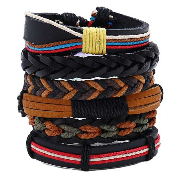 Lodestar Sada 6 kusov pánskych náramkov Mixed Style 65226082