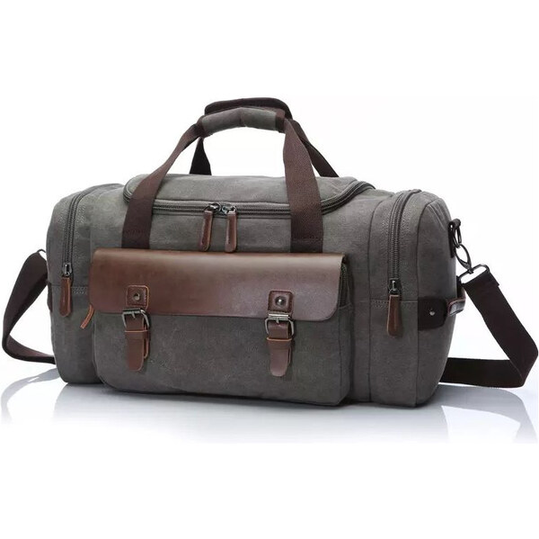 Canvasio cestovná príručná plátená canvas taška Basso Sivá 28 l 65226131