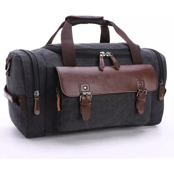 Canvasio cestovná príručná plátená canvas taška Basso Čierna 28 l 65226130