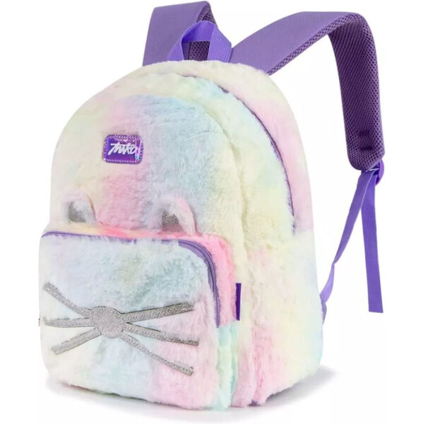 Miko Dievčenský plyšový batoh Mačička fialová 13L 65226258