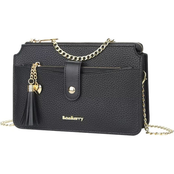 Baellerry Dámska retiazková kabelka so strapcami Čierna 65226364