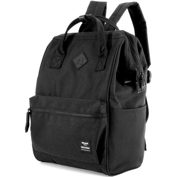 Himawari Unisex batoh USB port Doger Čierny 21 l 65226362