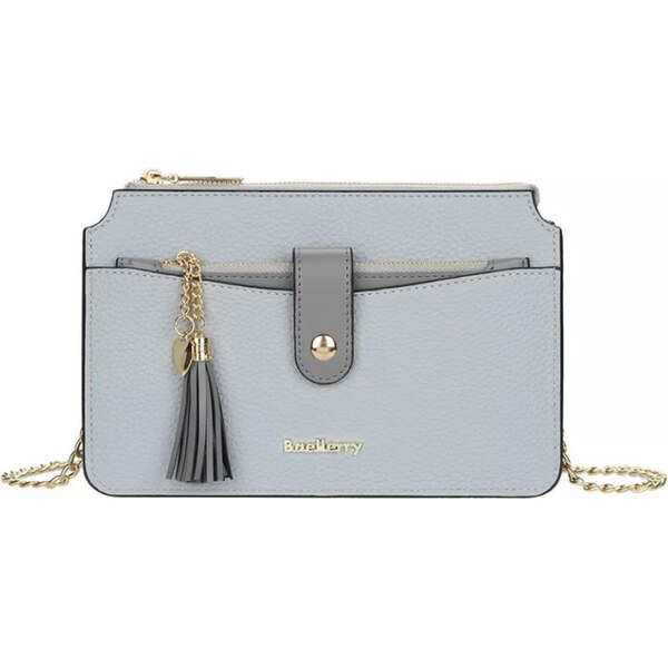 Baellerry Dámska retiazková kabelka so strapcami Šedá 65226365