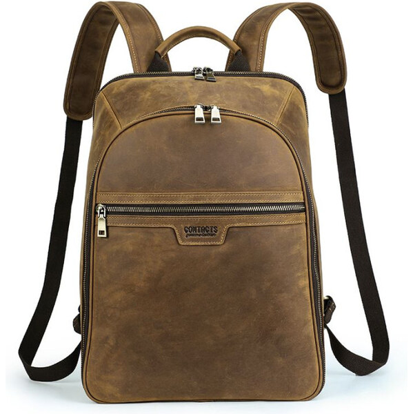 Contacts luxusný pánsky kožený batoh Henasen 16L 65226410