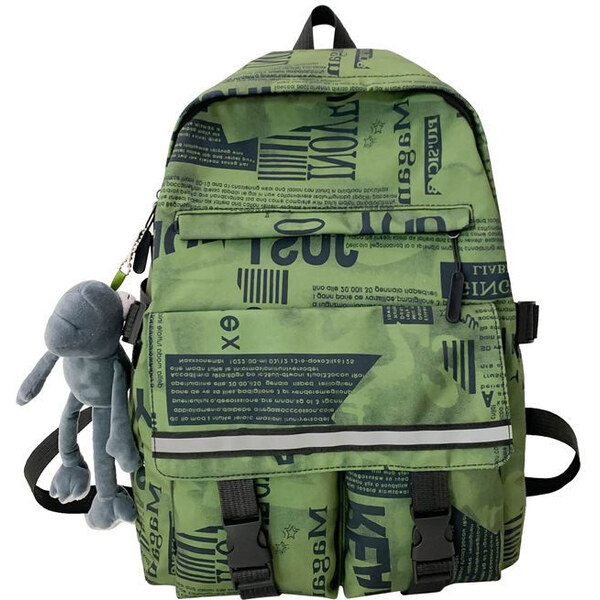 Lifestyle Študentský športový školský batoh Noviny zelený 16L 65226519