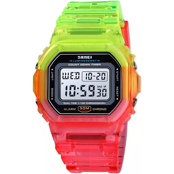 SKMEI 1622 dámske digitálne hodinky Rainbow Color 65226537