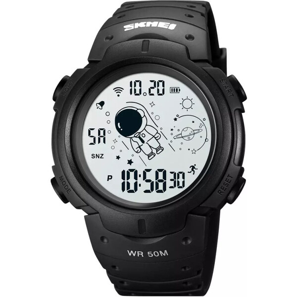 SKMEI 1820 Digitálne športové hodinky Astronaut Čierne 65226539