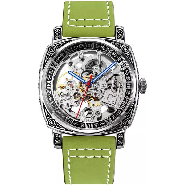 Skmei 9271 pánske automatické hodinky Secession Zelené 65226546