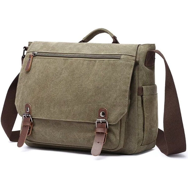 Canvasio pánska plátená taška Desmond Zelená 65226727