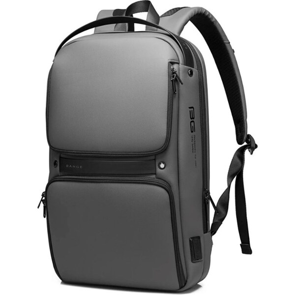 BANGE Business školský batoh s USB EROL Šedý 24L 65226742