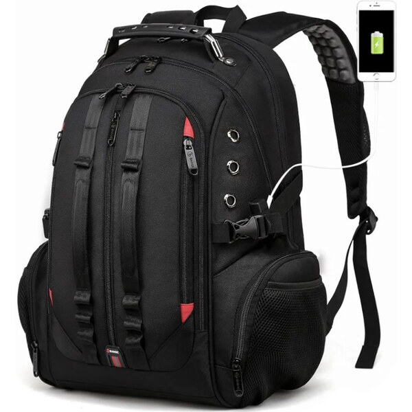 BANGE Outdoor športový batoh s USB CANDAN Čierny 40L 65226758