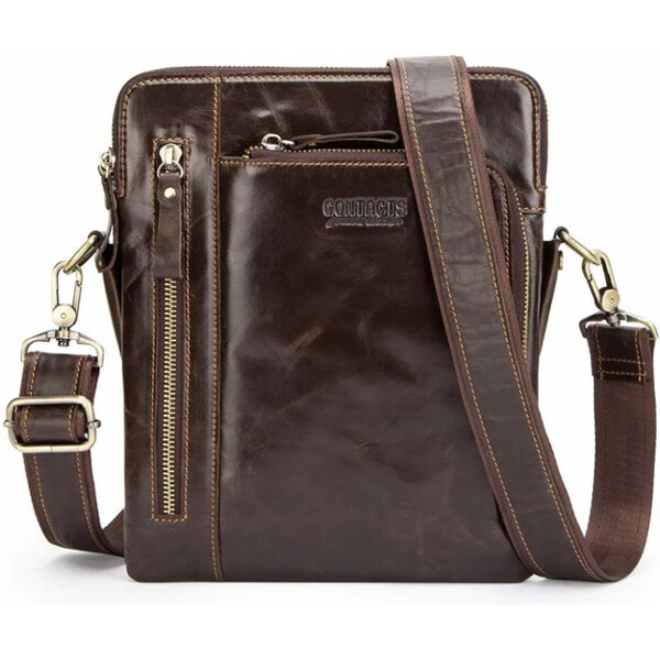 Contacts pánska kožená taška cez rameno Sérapion 65226810