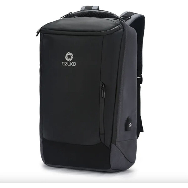 Ozuko cestovný aj školský batoh s USB Darel Šedý 23L 65226860