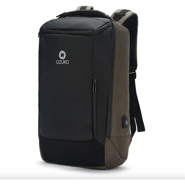 Ozuko cestovný aj školský batoh s USB Darel Zelený 23L 65226859