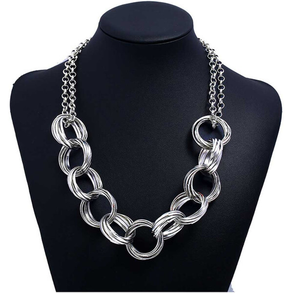 Lodestar Dámsky krúžkový náhrdelník Ringers Strieborný 65226876