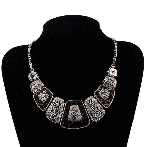 Lodestar Bižutérny masívny náhrdelník Vintage Wood 65226896