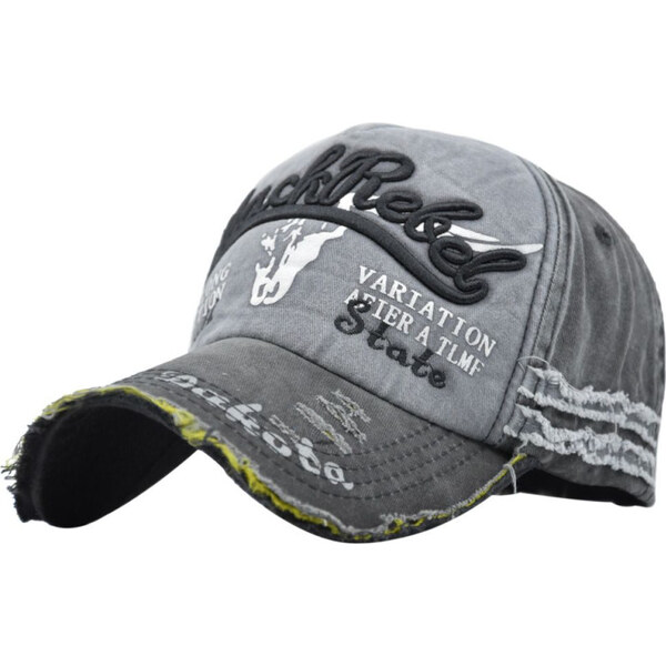 EDIKO Bavlnená Šiltovka Blackrebel Dakota Šedá 65226900