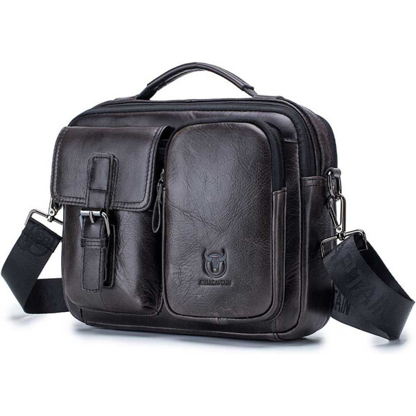 Bullcaptain pánska kožená taška Odoric Čierna 65226943